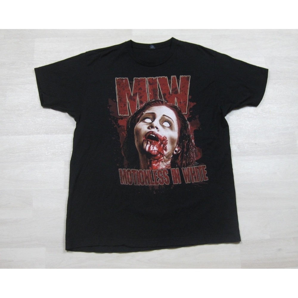 Motionless In White T-Shirt Men's (XL) Zombie Girl Goth Metalcore Industrial